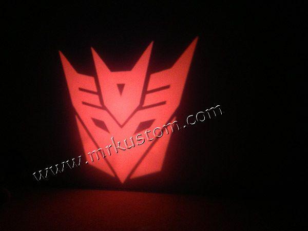 Red Transformer Logo - Transformer Red LED Door Projector Courtesy Puddle Logo Lights