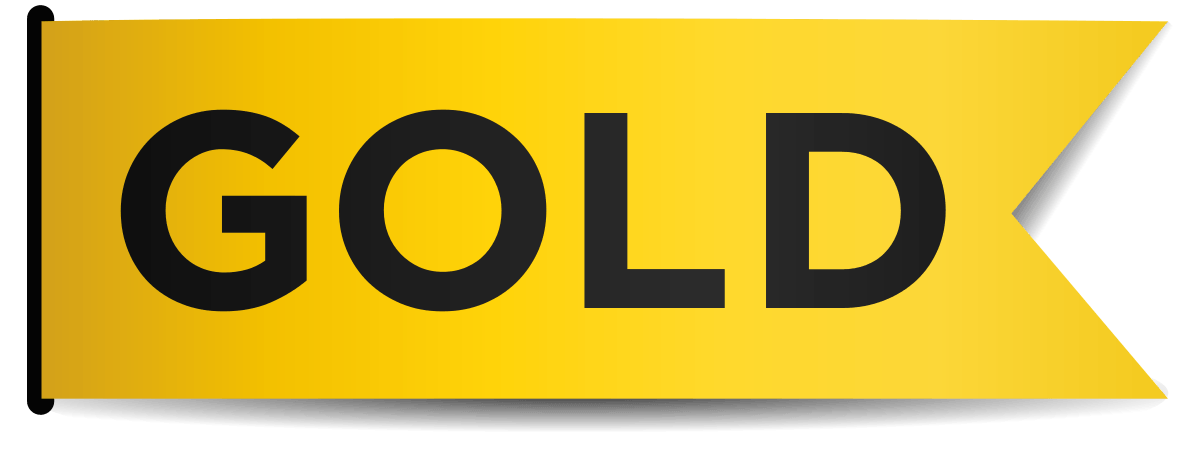 Yellow Square with Channel Logo - Gold (UK TV channel)