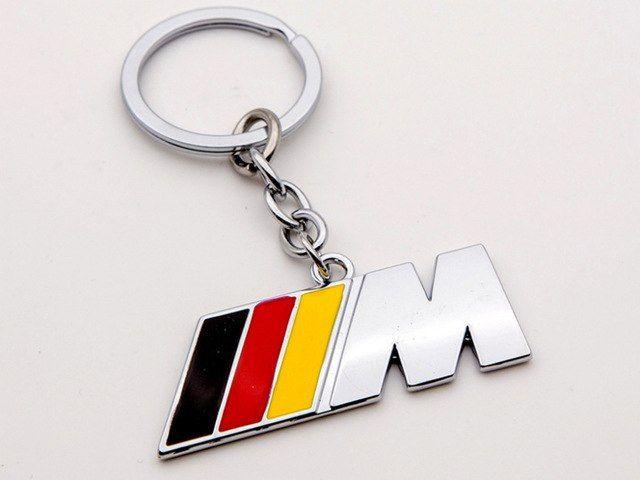 Red Yellow Car Logo - black red yellow Car Key Rings Fob Holder Car Logo Keychain for BMW