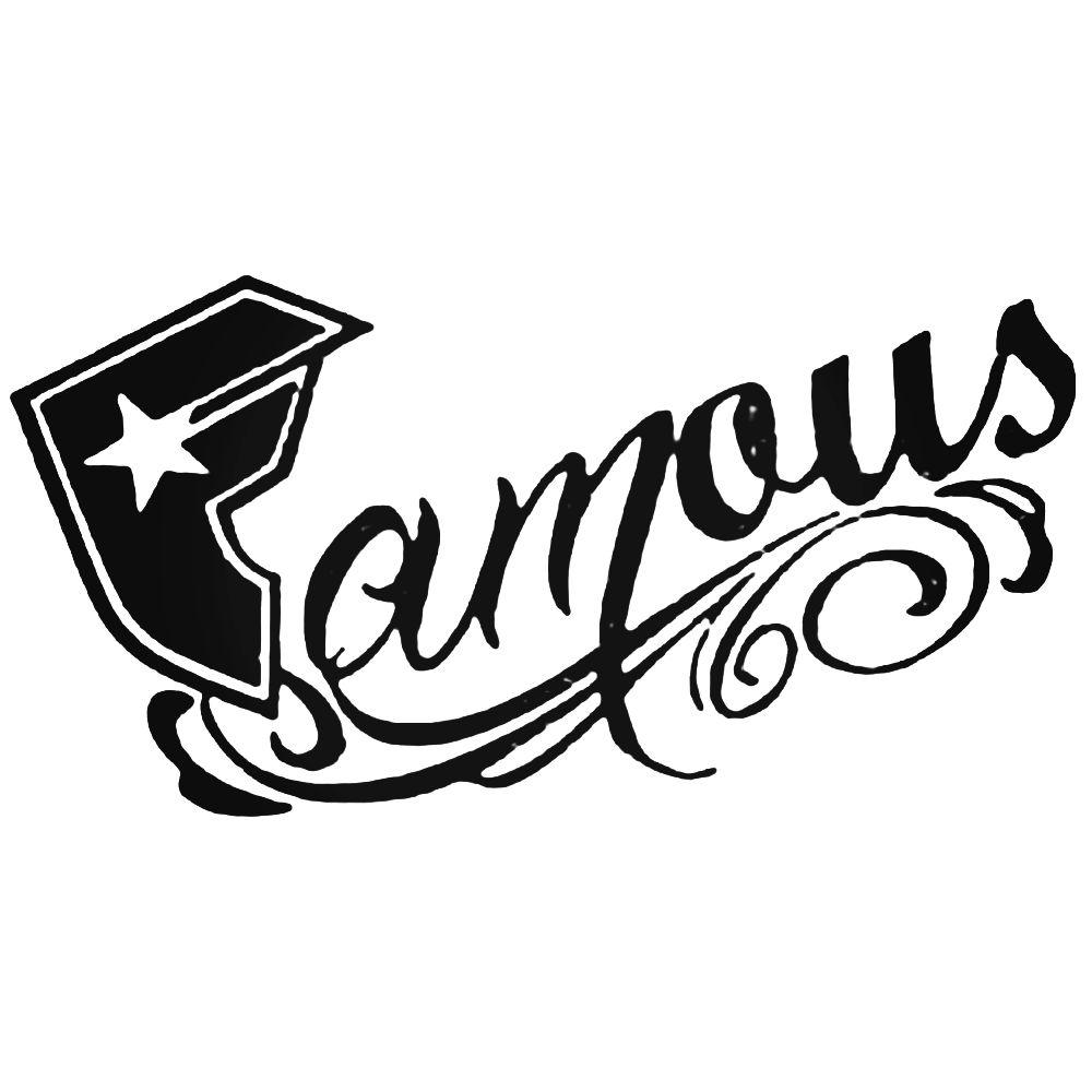 Famous Skateboard Logo - Famous Stars And Straps Fancy Skateboard Decal Sticker