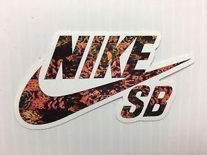 Graffiti Nike Logo - Nike SB Sticker Promo Decal Skateboarding Floral Graffiti Car Unique