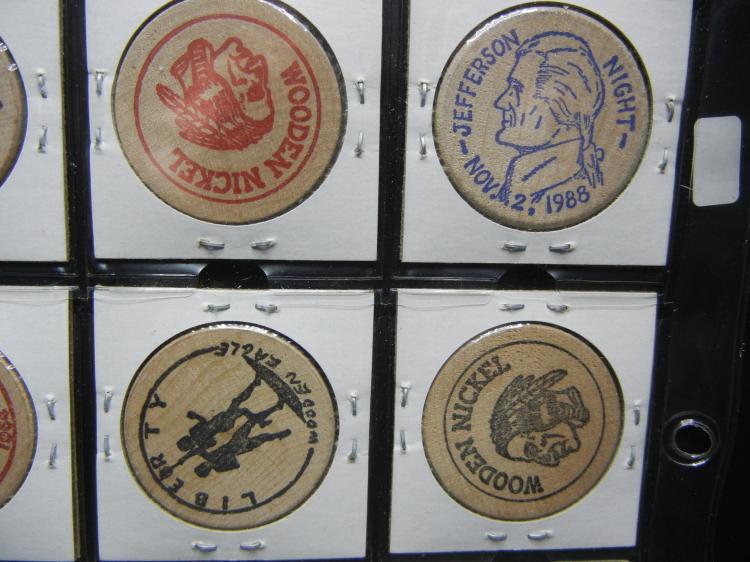 Uncommon Drink Logo - 20 uncommon Wooden Nickels. The LEAD CANNON, COIN CLUB, ONE DRINK.