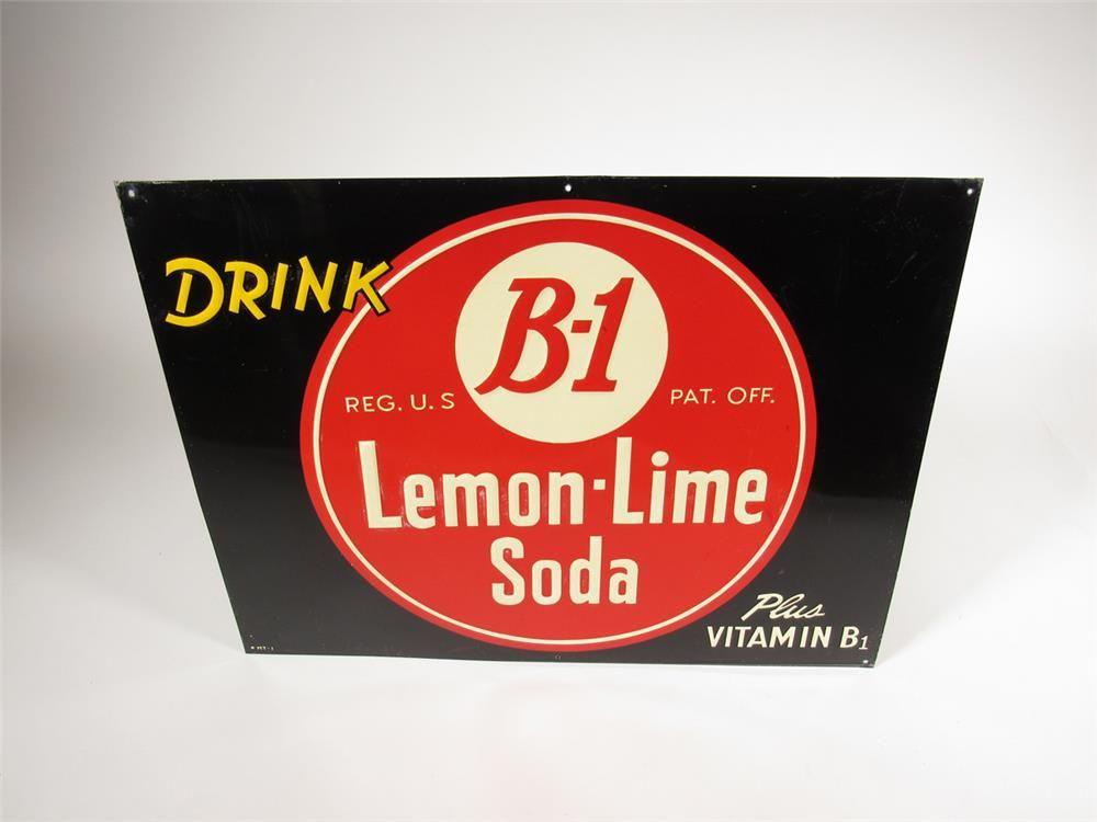 Uncommon Drink Logo - Uncommon NOS early 1950s B-1 Lemon-Lime Soda single-sided emb
