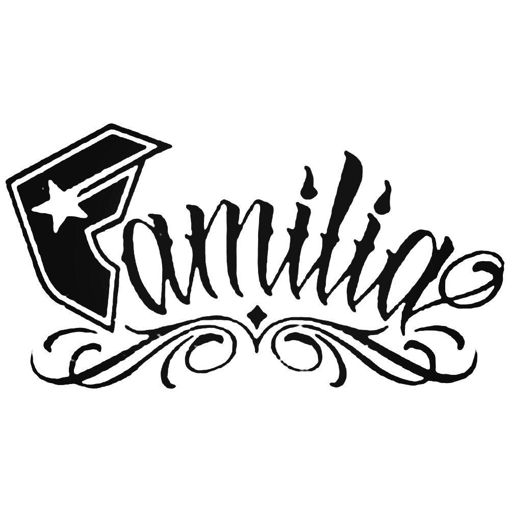 Famous Skateboard Logo - Famous Stars And Straps Familia Skateboard Decal Sticker
