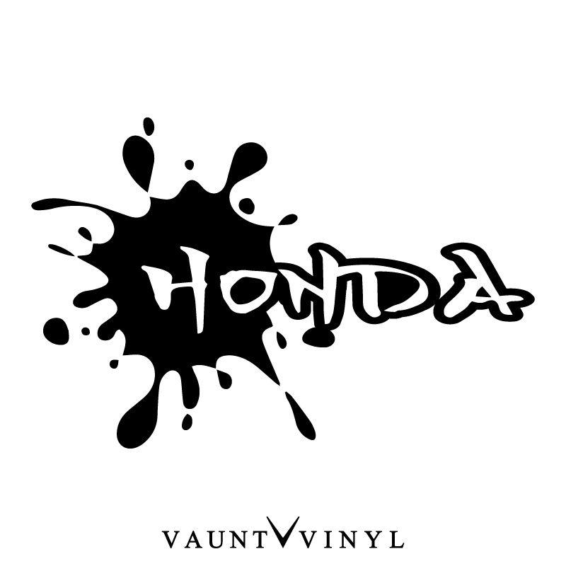 Black Honda Logo - VAUNT VINYL sticker store: Paint HONDA Honda cutting sticker Honda
