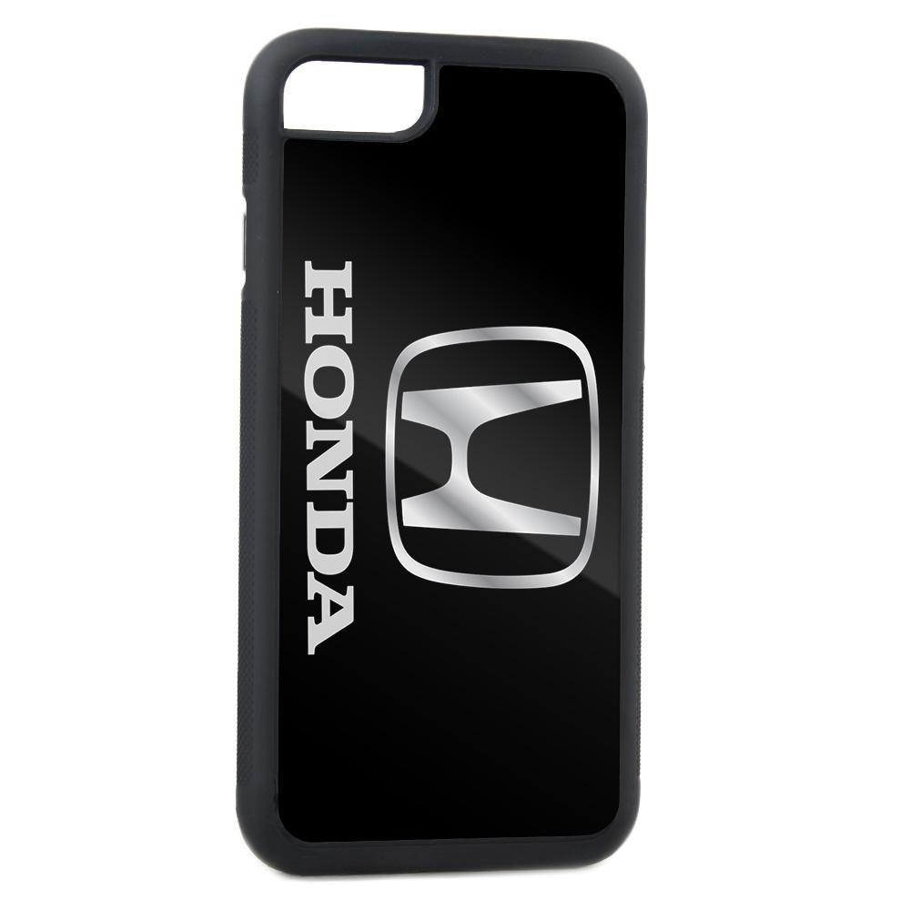 Black Honda Logo - Rubber Cell Phone Case Logo FCG Black White