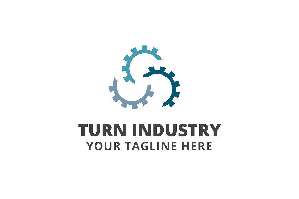 Industry Logo - Turn Industry Logo Template ~ Logo Templates ~ Creative Market
