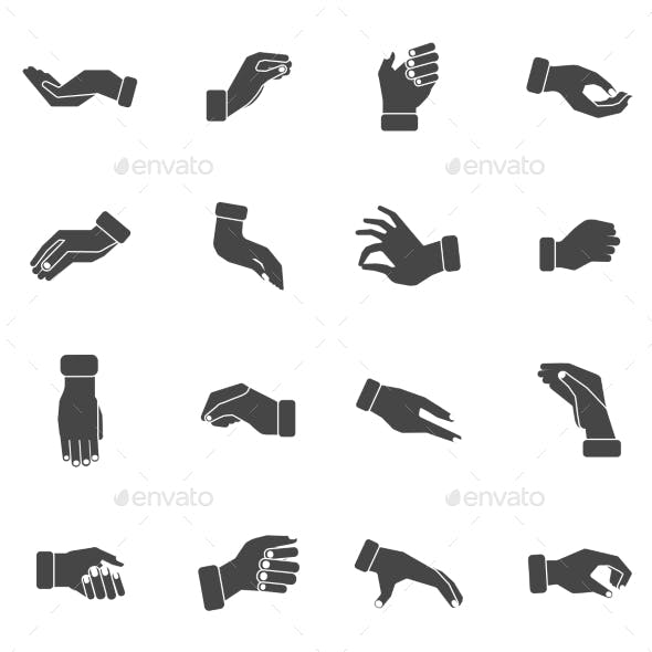 Grab Hand Logo - Hand Grab Graphics, Designs & Templates from GraphicRiver