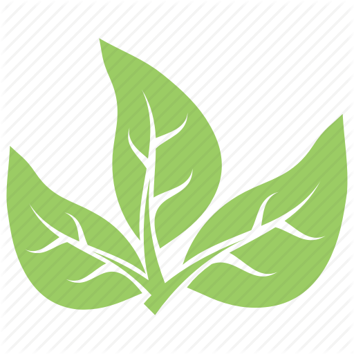 Green Three Leaf Logo - Divided leaves, green leaves, leaf logo, three leaves, tripartite ...
