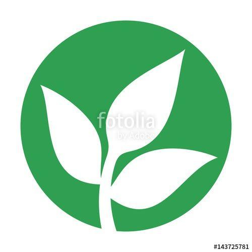 Green Three Leaf Logo - three leaf logo vector.