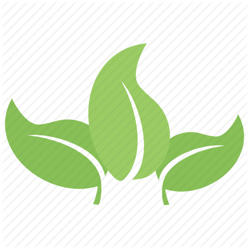Three Green Leaves Logo - Divided leaf, green leaves, leaf logo, three leaves, tripartite leaf ...