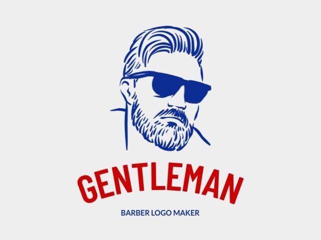 Barber Logo - Placeit Logo Maker for Barber Shops with Line Art