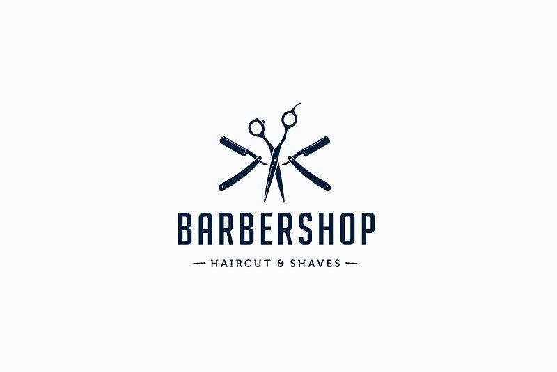 Barber Logo - Barbershop logo Logo Templates Creative Market