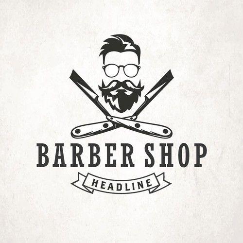 Barber Logo - VINTAGE OR HIPSTER BARBER LOGO. Logo design contest