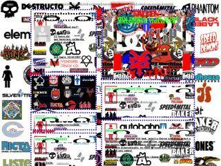 Famous Skateboard Logo - Skate Logos layouts & background created