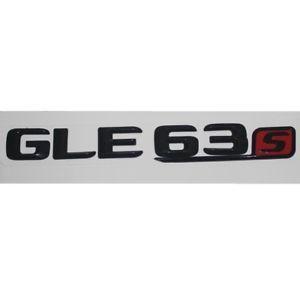 AMG 63 Logo - Gloss Black GLE63s Trunk Letters Emblems Badges for Mercedes Benz