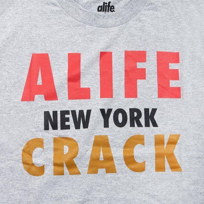 Alife NY Logo - ALIFE NY Crack T-shirt € 11 Short Sleeve T-shirts | Graffitishop