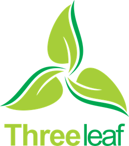 Three Leaf Logo - Green leaf organic circle Logo Vector (.EPS) Free Download
