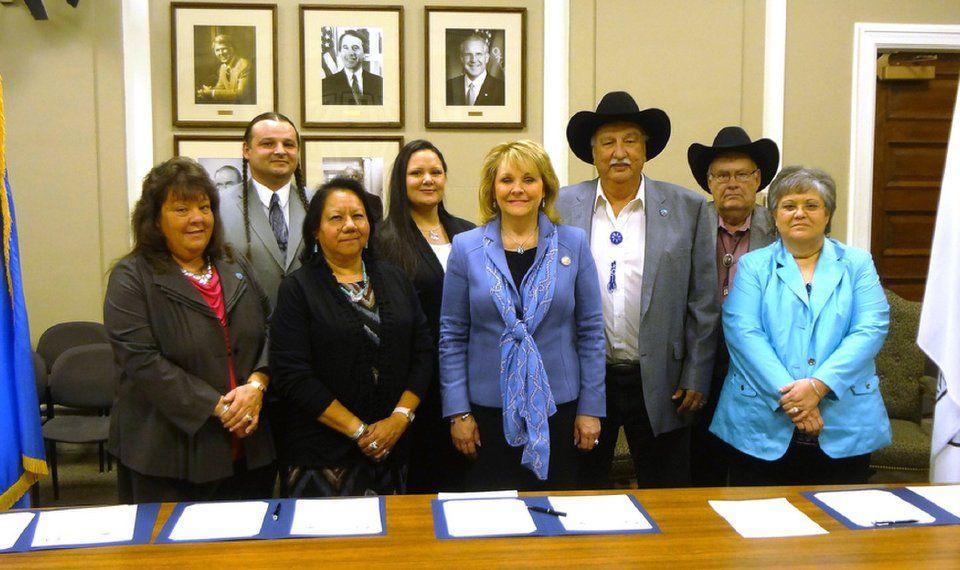 Kaw Nation Logo - Oklahoma governor signs compacts with Kaw Nation