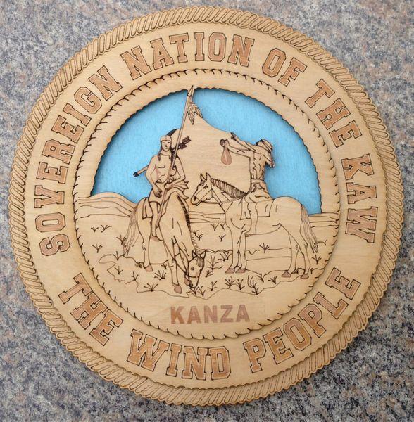 Kaw Nation Logo - Kaw Nation Seal Carving | Precision Woodcrafting
