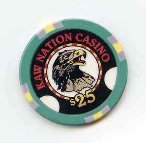 Kaw Nation Logo - $25.00 Chip. Kaw Nation Casino, Newkirk Oklahoma | eBay