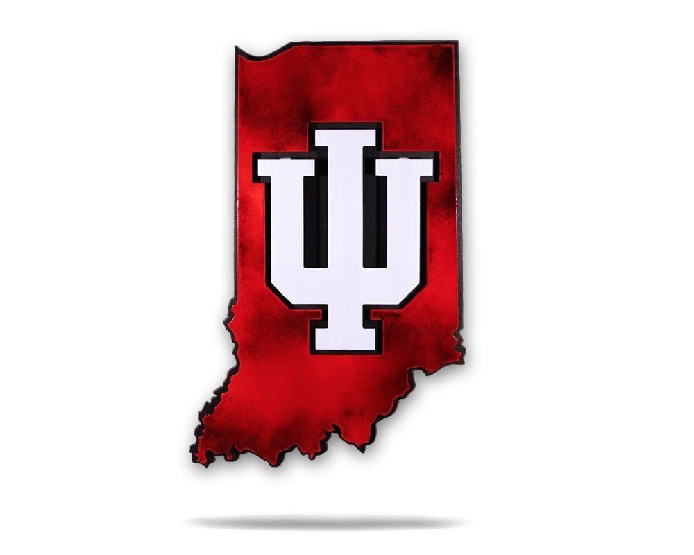 Indiana Univ Logo - Indiana University Stainless Steel Logo Head Art