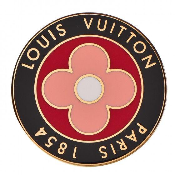 Louis Vuitton Red Round Logo - LOUIS VUITTON Summer Feel Round Flower Magnet 251355