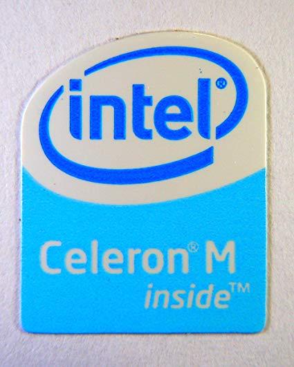 Intel Celeron M Logo - Amazon.com: Original Intel Celeron M Inside Sticker 16 x 20mm [111 ...