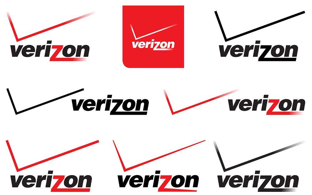 Check Verizon Logo - Brand New: New Logo for Verizon by Pentagram