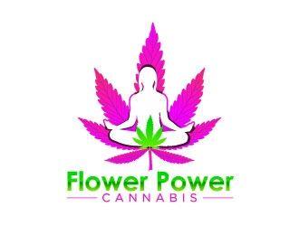 Cannabis Flower Logo - Flower Power Cannabis logo design - 48HoursLogo.com