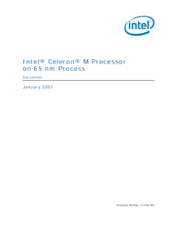 Intel Celeron M Logo - Intel® Celeron® M Processor on 65nm Process Datasheet
