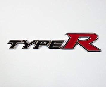 Black and Red Car Logo - Honda Type R Chrome Logo Black Red Sign Emblem Decal Civic Accord