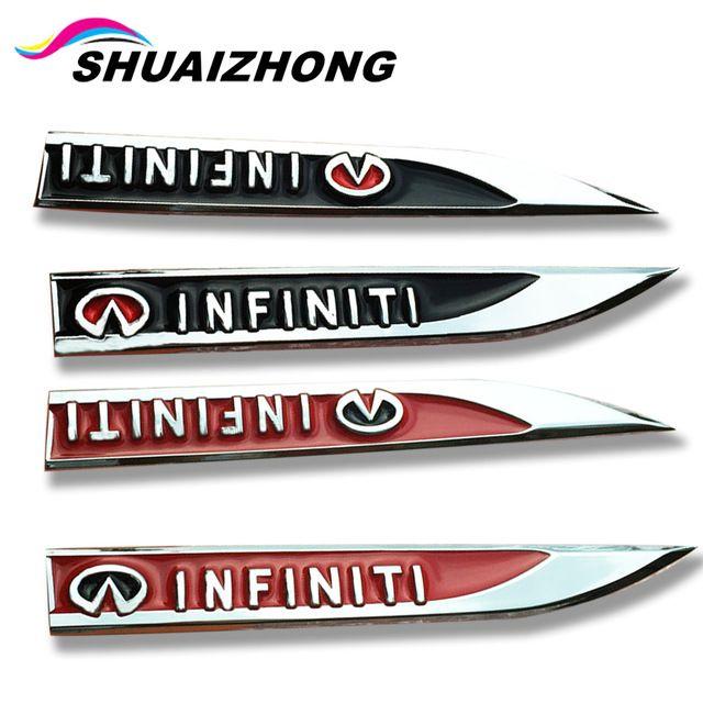 Black and Red Car Logo - 2pcs/set High Quality Black or red car Side Fender 3D Stickers Badge ...