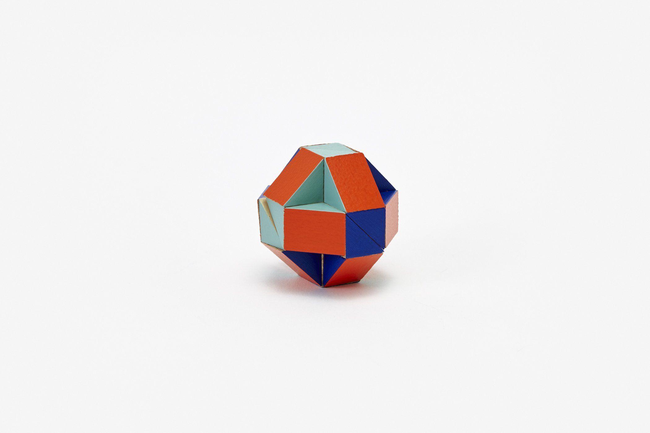 Red Blue Orange Sphere Logo - Areaware | Snake Block™ by Clara von Zweigbergk | Small Red/Blue