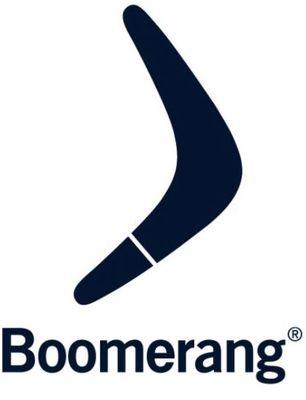 Two Silver Boomerang Logo - Boomerang - Buy Boomerang accessories at Neckwearshop