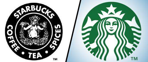 Old and New Starbucks Logo - The Logo Mishaps of Giant Brands