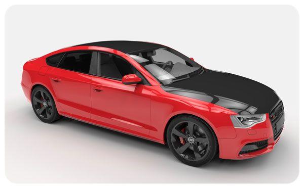 Black and Red Car Logo - Roof Wraps | Car Vinyl Wrapping | Get A Quote From Local Wrappers