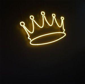 Brown with Yellow Crown Logo - New Yellow Crown King Wall Decor Light Lamp Artwork Neon Sign 24'x20 ...
