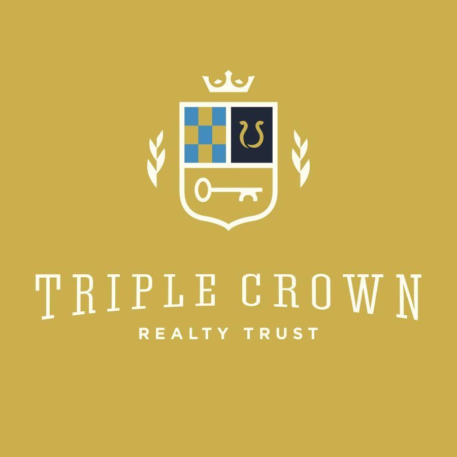 Brown with Yellow Crown Logo - Gardner Design - Triple Crown logo design. Over a wordmark, a crest ...