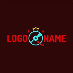 Red Yellow B with Crown Logo - 180+ Free Music Logo Designs | DesignEvo Logo Maker