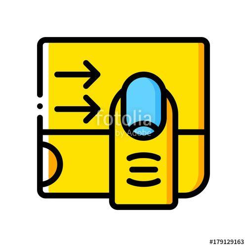Swipe Blue and Yellow Logo - User Experience - Swipe - (Yellow)