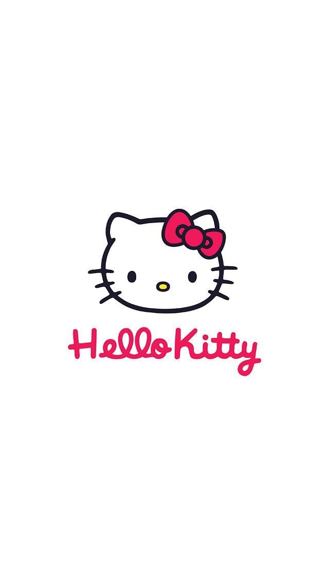 Hello Kitty Logo - FreeiOS8.com. iPhone wallpaper. hello kitty logo art cute white
