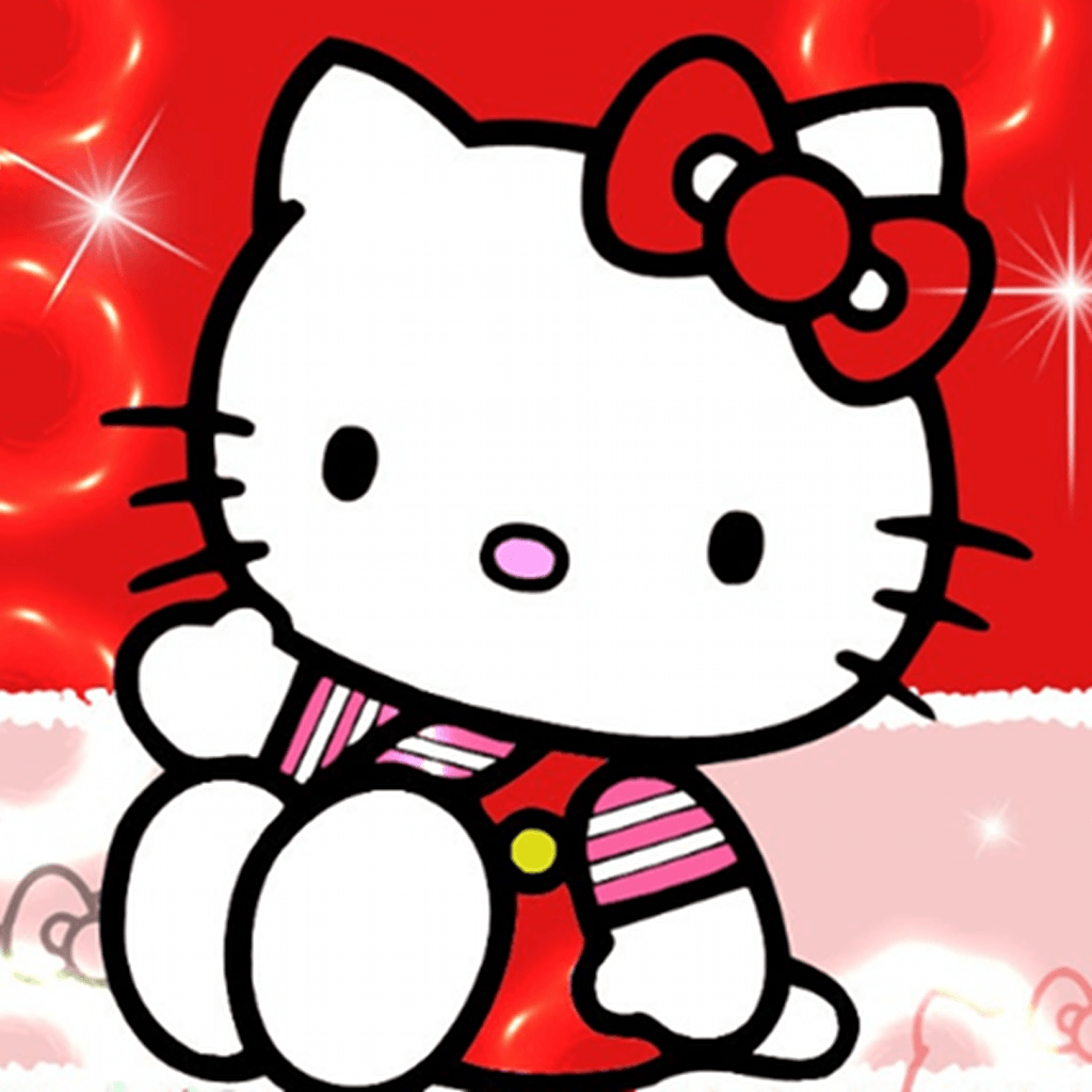 Hello Kitty Logo - image For > Hello Kitty Logo Red. craft. Hello kitty