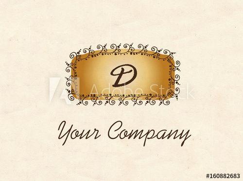 Old Letter Logo - Vintage D Letter Logo Design On Old Paper - Buy this stock vector ...