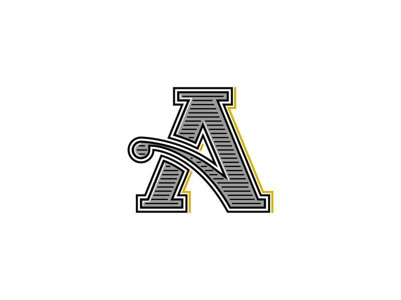 Old Letter Logo - Retro A letter logo