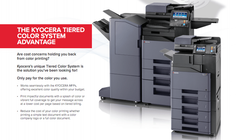 Kyocera Copier Logo - Kyocera's Tiered Color Printing Technology. Graffen Business Systems