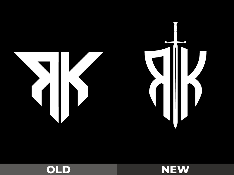 Old Letter Logo - RK