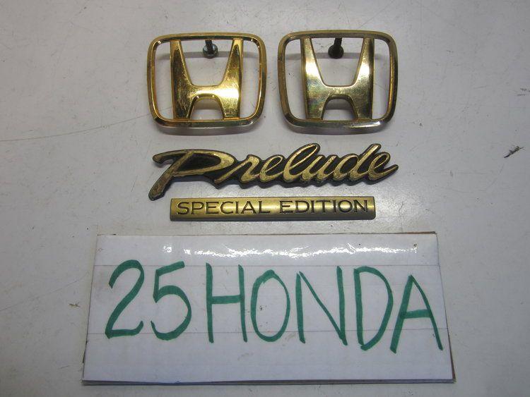Honda Prelude Logo - 1992-1996 Honda Prelude Special Edition Optional Gold Emblem Set ...