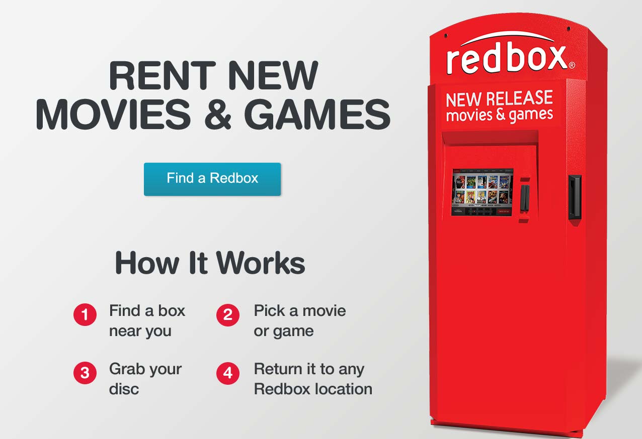 Red Box Movie Logo - Find Nearby Redbox Locations | Redbox Kiosk Locator | Walgreens