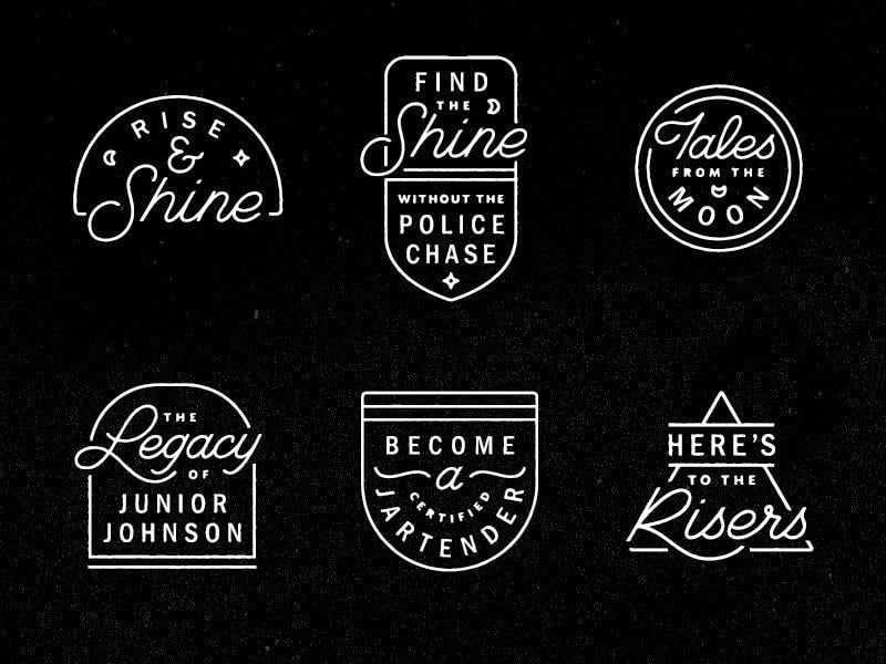 Midnight Moon Logo - Moonshinery | Badges, Patches, Seals & Stamps | Branding design ...